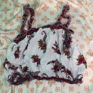 Crop tank top! Floral designs